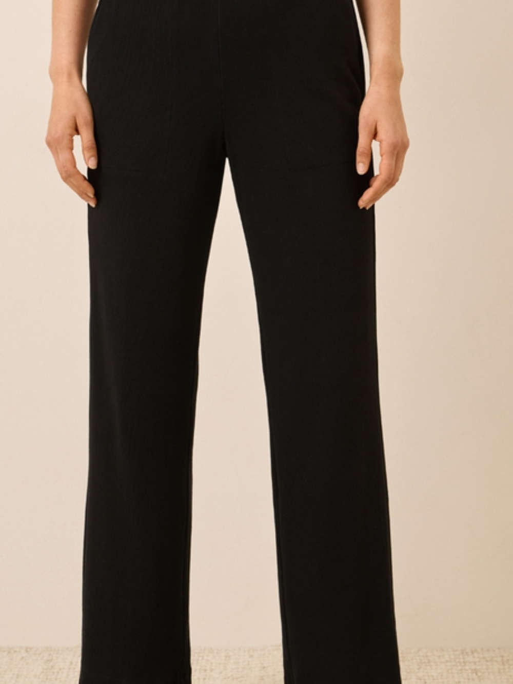 Pact Black Wide-Leg Women's Pants